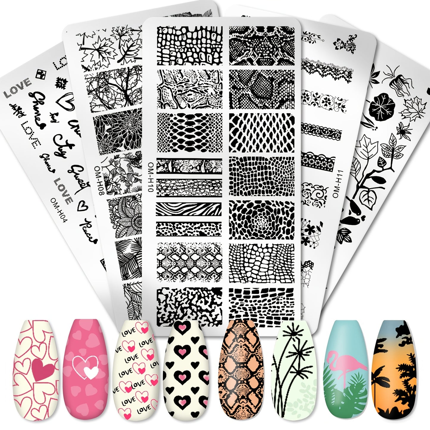 Manicure Printing Template Pattern Transfer Tool