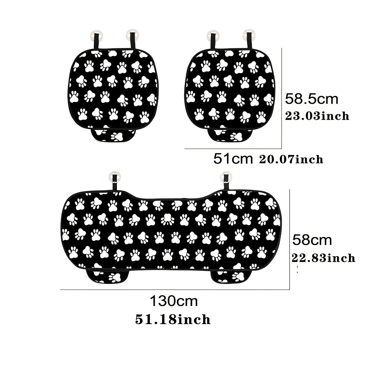 Spruce Up Your Car Interior with a Stylish Dog Paw Print Car Seat Cushion!