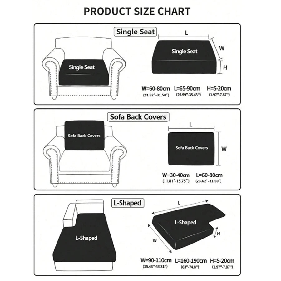 Four-season universal new solid color sofa hats jacquard all-inclusive sofa cushion covers non-slip breathable sofa hats wholesa