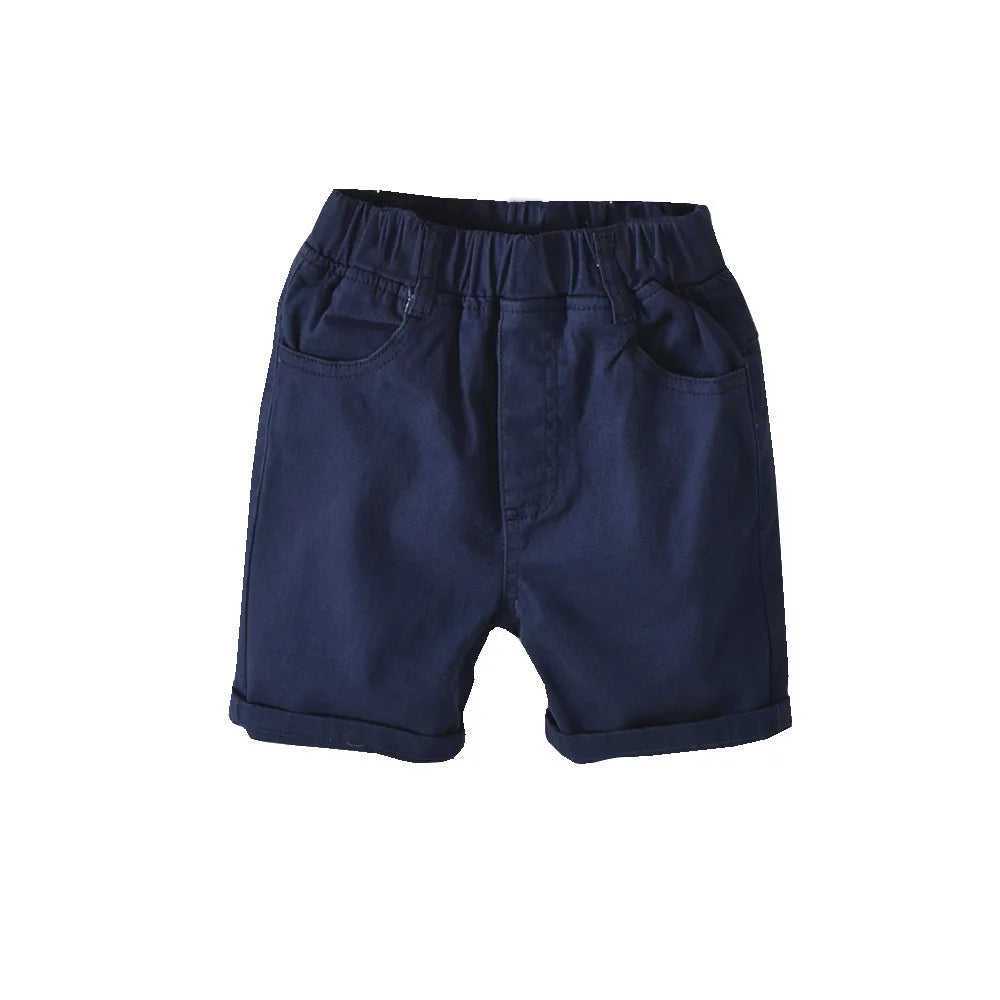 Formal Kids Clothing Wholesale Kids Sets Short-sleeved Striped Shirt Shorts Clothes Boys Clothing Sets