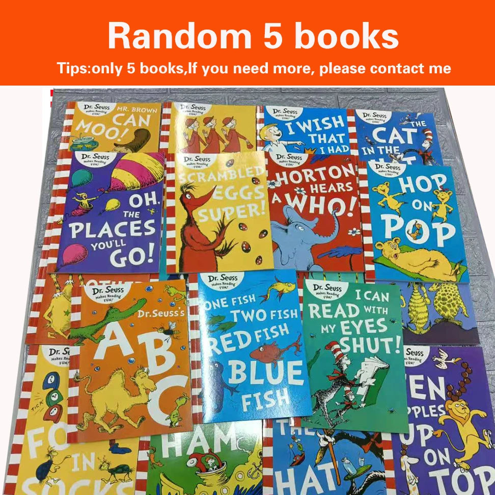 Dr. Seuss 5 Set Children English Picture Story Book