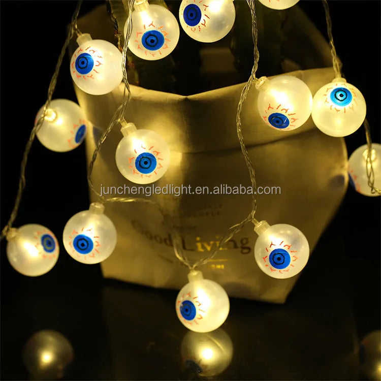 Led Orange Pumpkin String Light for Halloween Christmas New Year Decoration Festival Atmosphere Party Supplies