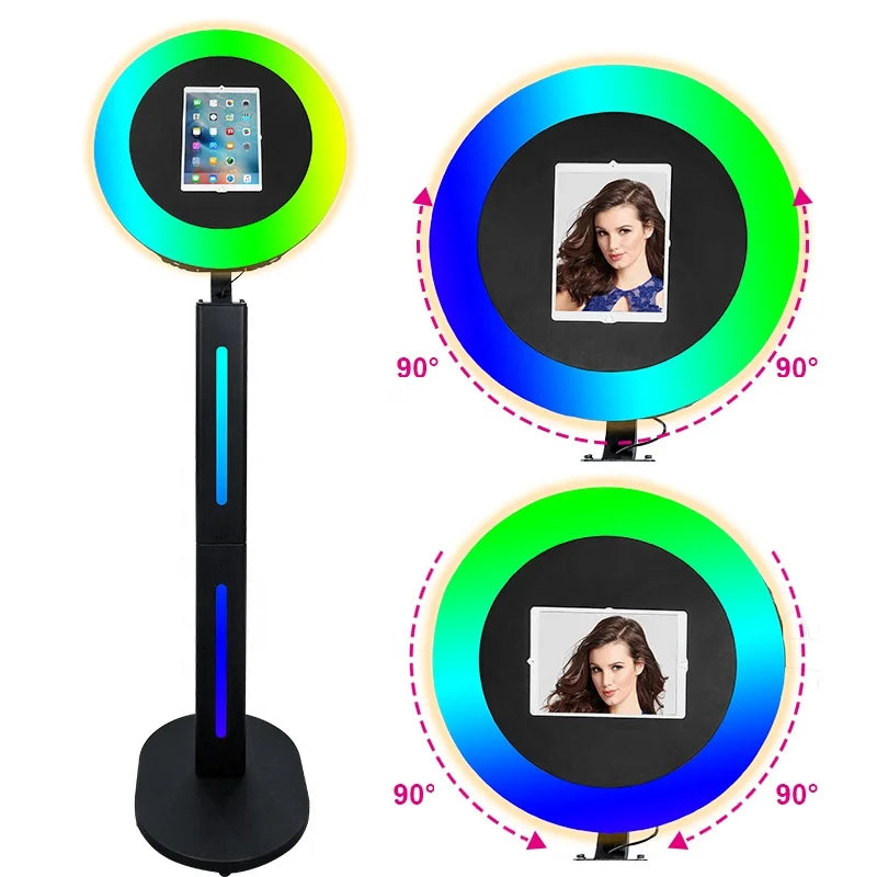 Party Supplies Ring Light Rotate Photo Booth Shell Support Pro Air iPad Photo Booth Shell with USA Warehouse