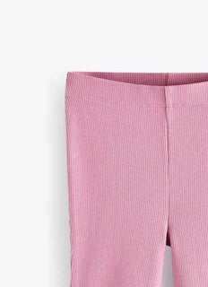 Pink  Fashionable Girls Flared Leggings Casual Cotton Print Kids Clothing Bell Bottom Capris for Spring/Summer Season
