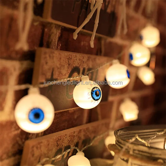 Led Orange Pumpkin String Light for Halloween Christmas New Year Decoration Festival Atmosphere Party Supplies