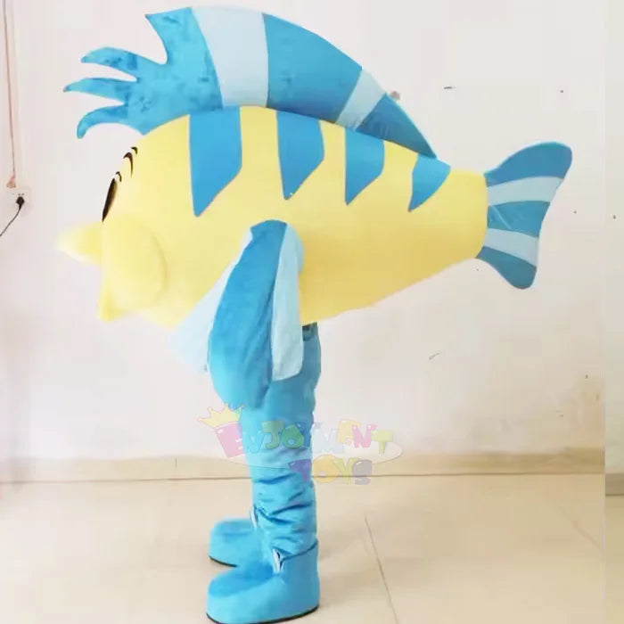 Enjoyment Blue Fish Mascot Costume Party Supplies Customized Clown Fish Mascot Fancy Dresses Suits