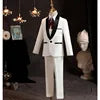 Fashion Wholesale Children Clothing Formal Boy's Suits White Kids Clothing Sets