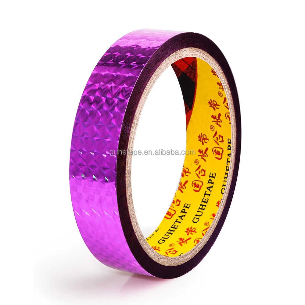 Holographic Metallic BOPP Tapes for DIY Decorative Gift Box Party Supplies Home School Office Decorations for Art Projects
