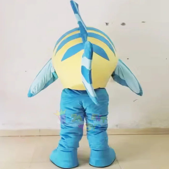 Enjoyment Blue Fish Mascot Costume Party Supplies Customized Clown Fish Mascot Fancy Dresses Suits