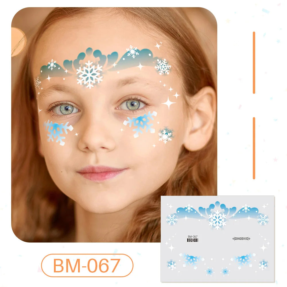 Birthday Party Supplies Favors Dinosaur Tiger Panda Face Tattoos Paint for Kids Boys Girls Makeup Face Mask Tattoos for Kids