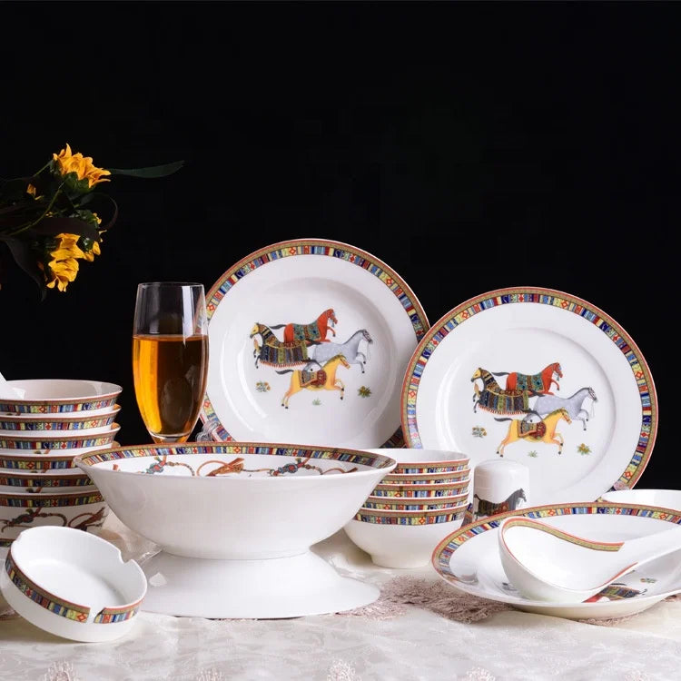 Cutlery Dinnerware Set Dinner Set Giveaways Contemporary Cup Kit Kitchenware Porcelain Tableware and Ceramics 2024 Jingdezhen