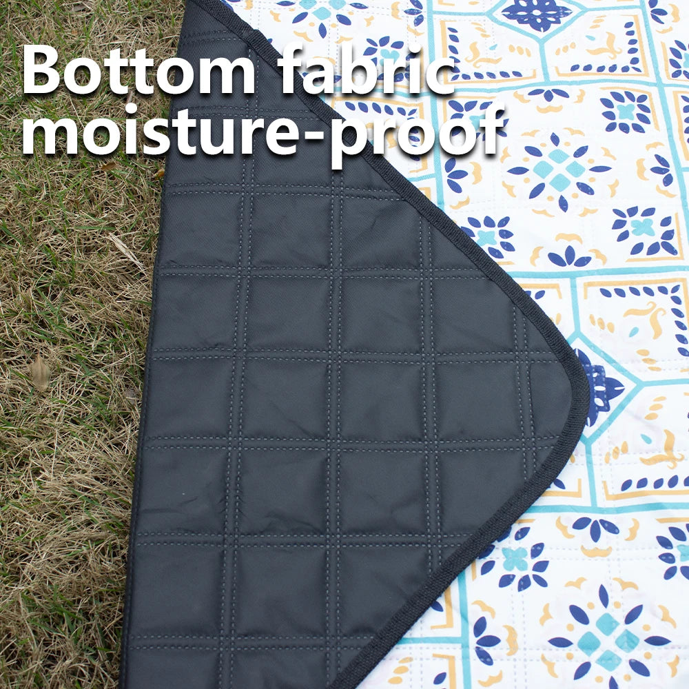 Hodtown Outdoor Waterproof Foldable Picnic Mat Thick Beach Blanket for Travel and Outdoor Activities Camping