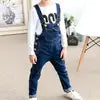 110-160cm Teen Girls Boys Denim Bib Overalls Kids Suspenders Trousers Kids Clothing High Quality Kids Wear Clothes Gifts