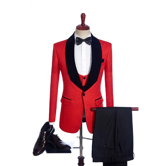M04 Red Suit Customized Size New Arrive Wedding Tuxedos Suzhou Guangzhou GZ Shop Party Suits Grooms Wedding Dress Best Man Suits