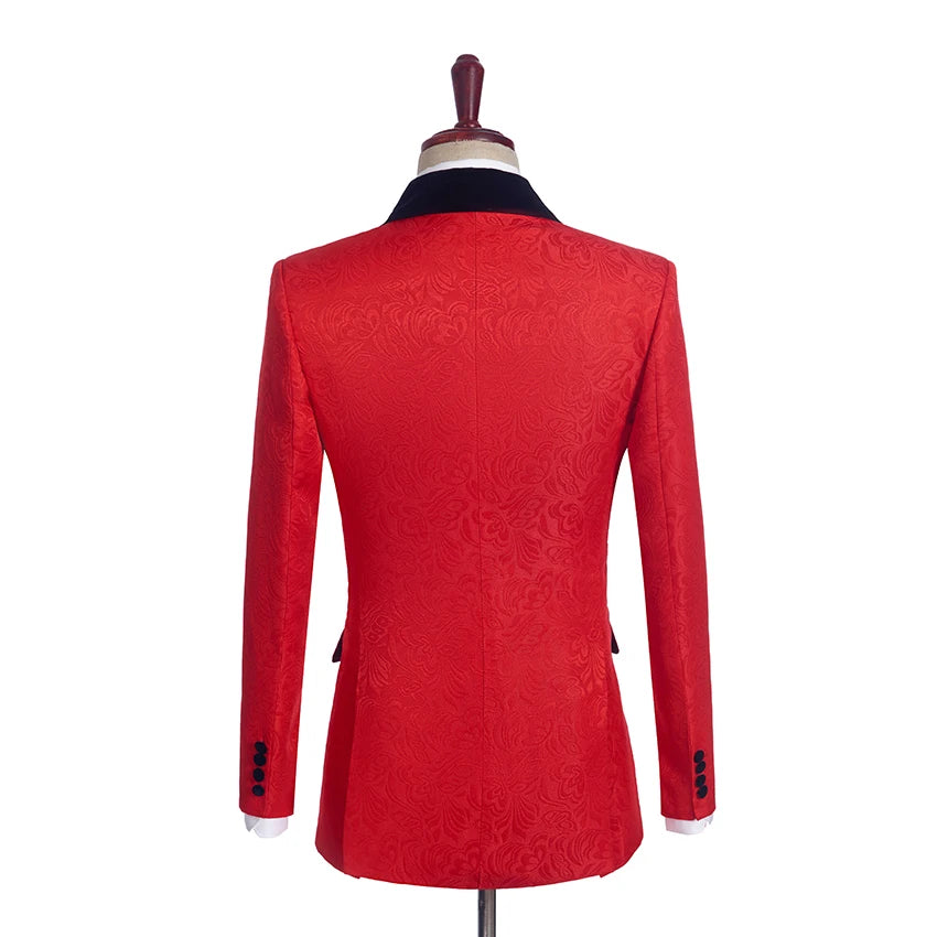 M04 Red Suit Customized Size New Arrive Wedding Tuxedos Suzhou Guangzhou GZ Shop Party Suits Grooms Wedding Dress Best Man Suits