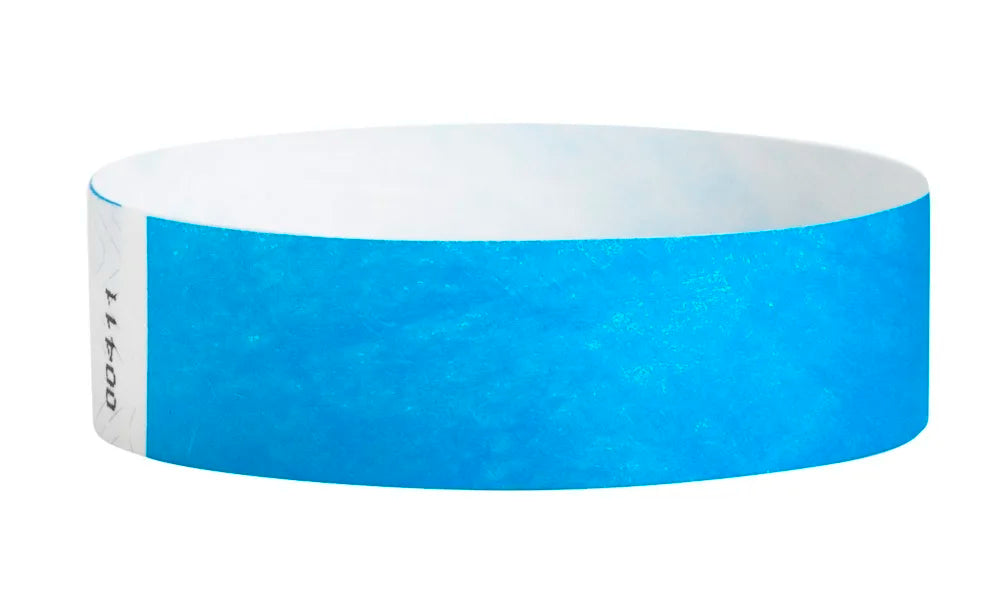 Solid Color Tyvek Paper Wristband 19x250mm with Series Numbers 1000/Pack Promotional Party Supplies, for Events