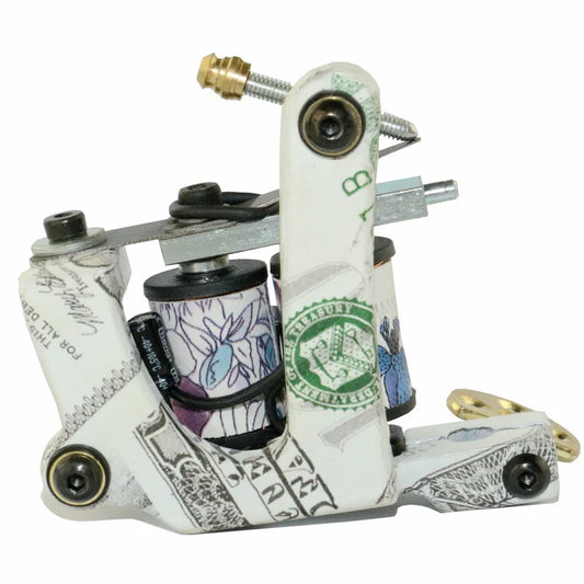 Professioanl Cast Iron Tattoo Machine US Dollar Design Tattoo Guns 10 Wrap Coils Handmade Machine For Shader Liner  TM-768