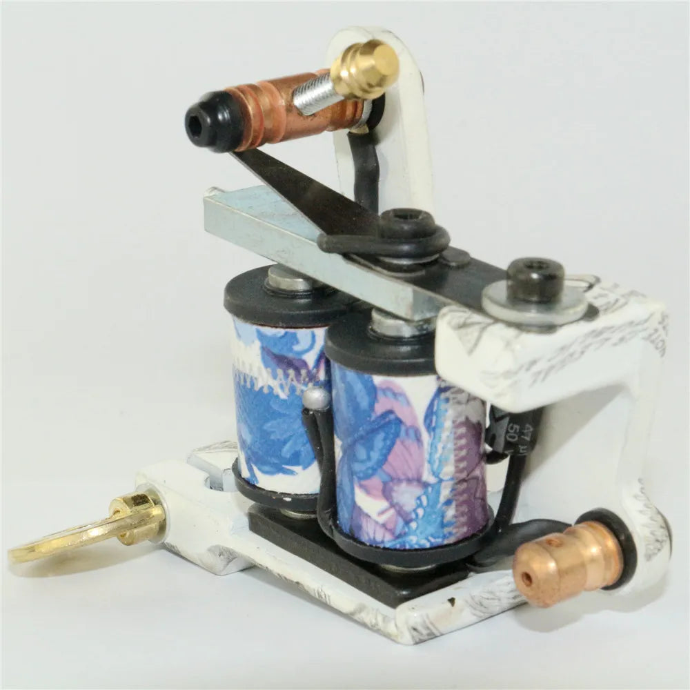 Professioanl Cast Iron Tattoo Machine US Dollar Design Tattoo Guns 10 Wrap Coils Handmade Machine For Shader Liner  TM-768