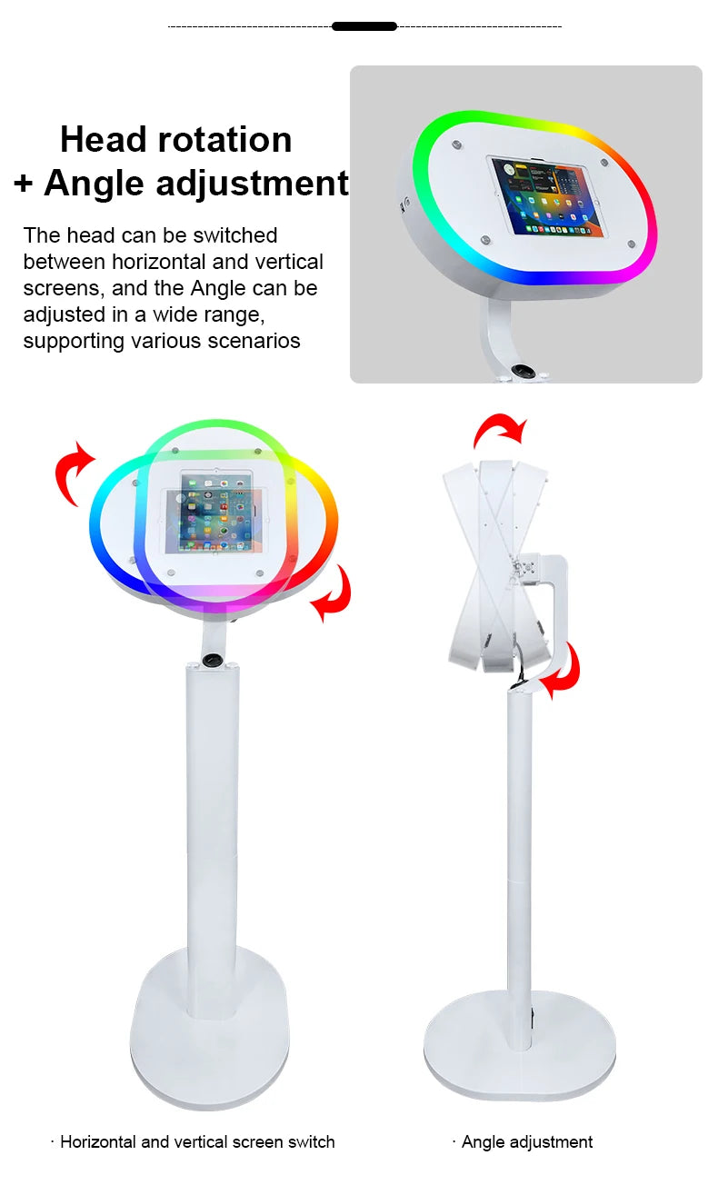 Party Supplies Light Weight Photo Booth Ipad for Wedding and Event Portable Selfie Photo Booth Machine With Bright Light