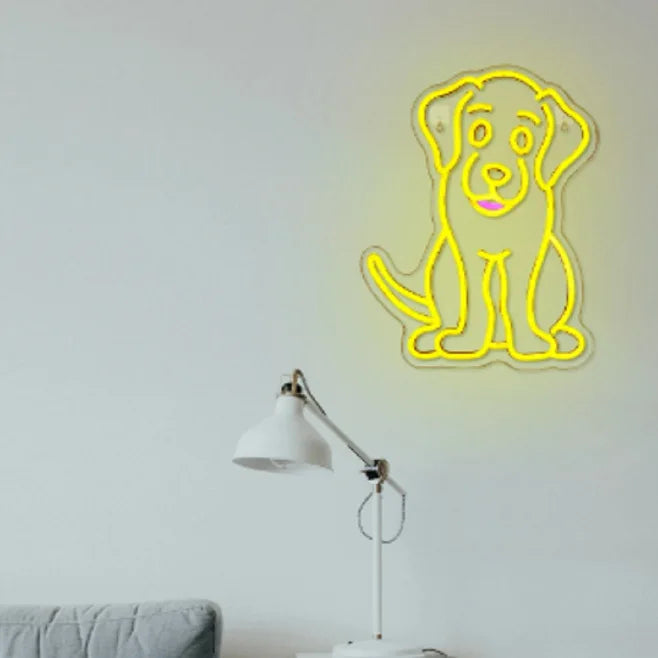 Dog Neon Sign Wall Decoration Dog Party Decoration Dog Birthday Party Supplies Bedroom