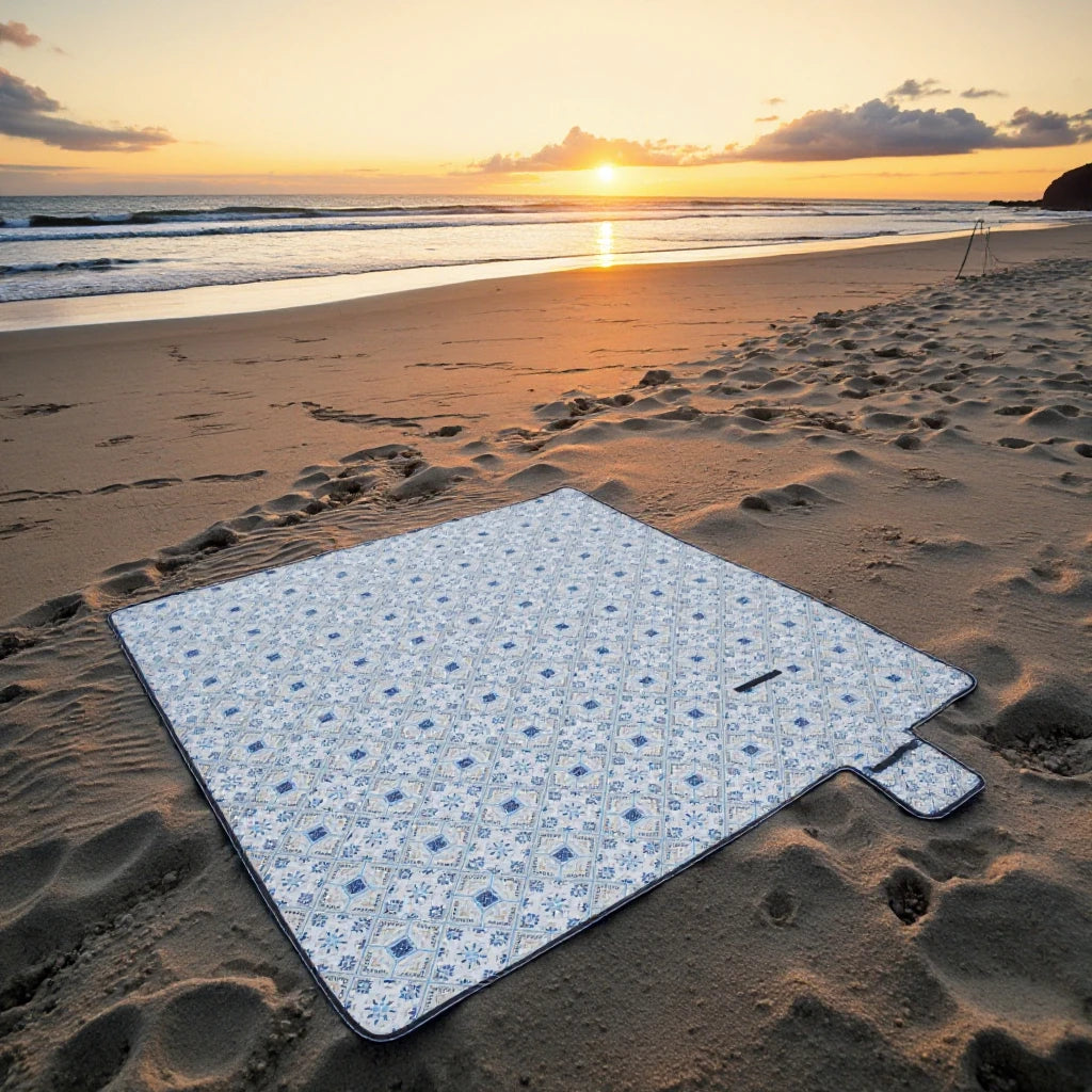 Hodtown Outdoor Waterproof Foldable Picnic Mat Thick Beach Blanket for Travel and Outdoor Activities Camping