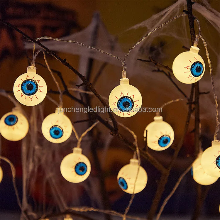 Led Orange Pumpkin String Light for Halloween Christmas New Year Decoration Festival Atmosphere Party Supplies