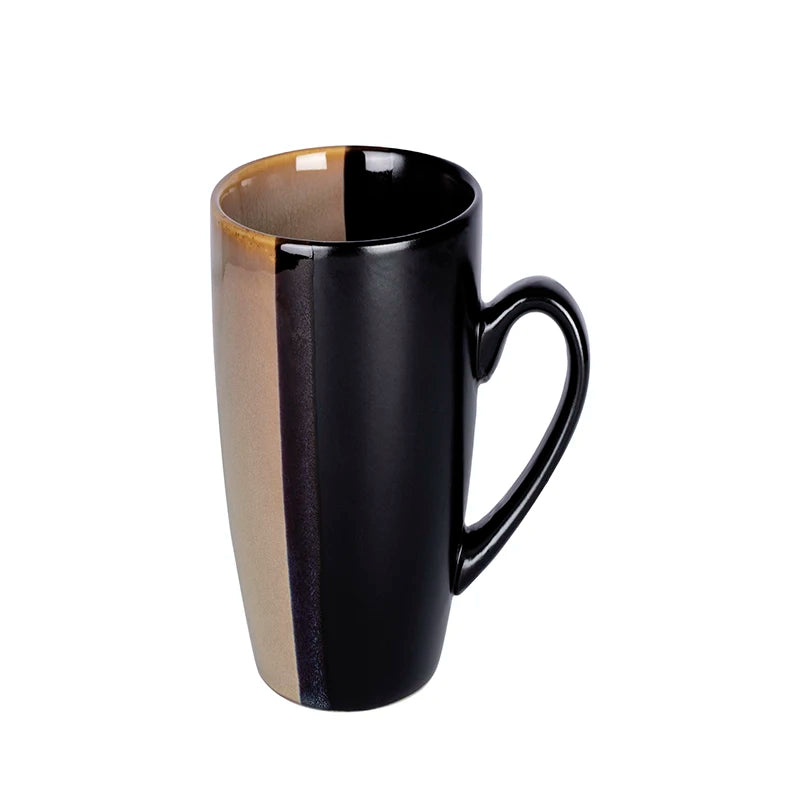 Best Selling Nordic Black and Gold Edge Creative Western Family Gathering Supplies Ceramic Soup Bowls Plates and Cutlery Sets