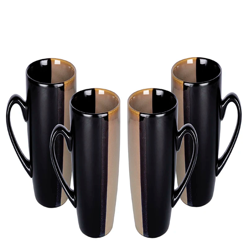 Best Selling Nordic Black and Gold Edge Creative Western Family Gathering Supplies Ceramic Soup Bowls Plates and Cutlery Sets