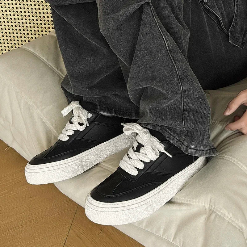 Men's Shoes 2025 Spring New Men Casual Shoes Fashion Printing Flat Retro Comfortable Breathable Non-slip Sports Sneakers for Man