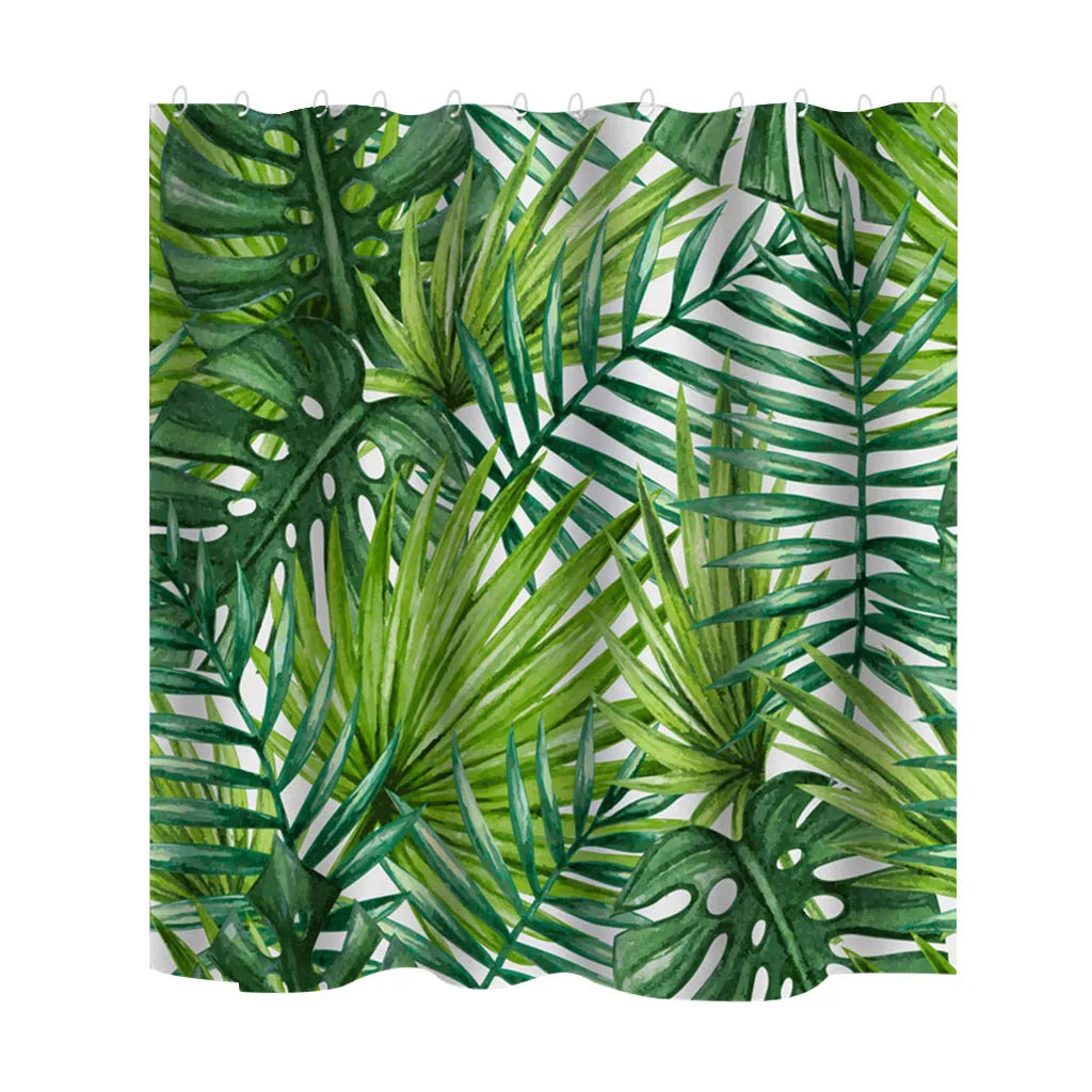 Multiple Styles Of Shower Curtains Landscape Bathroom Curtain Waterproof Polyester Shower Curtain With Hooks For Bathroom