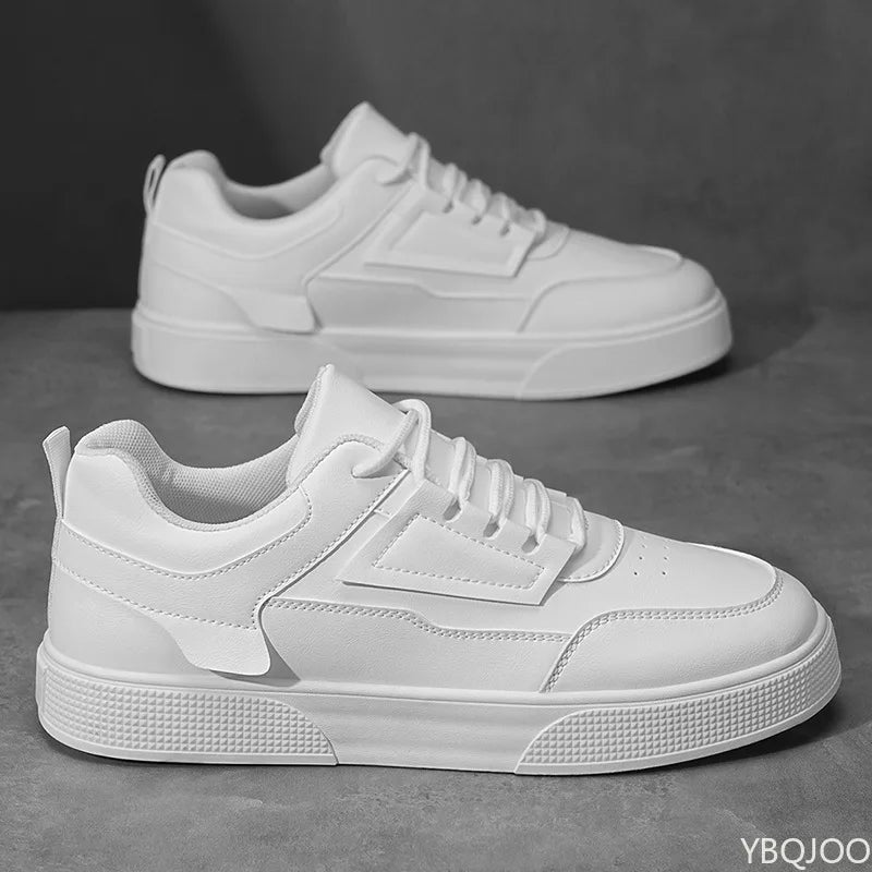 Men's shoes spring autumn thick soled height increasing trendy shoes for casual sports simple comfortable non slip board shoes