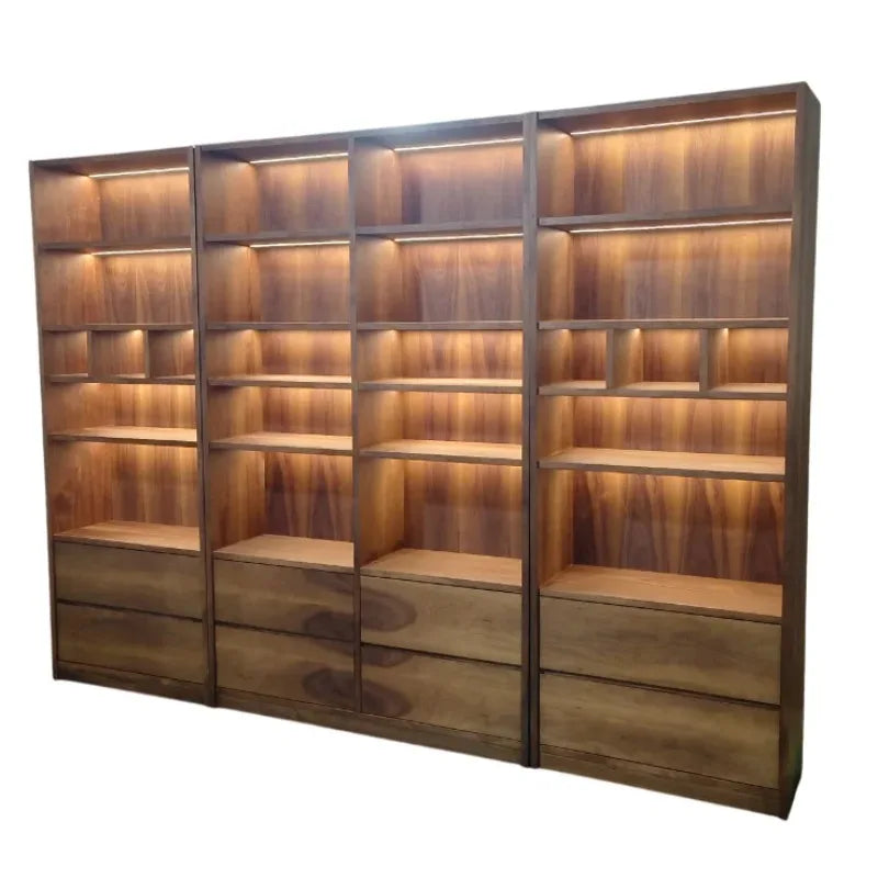 Wooden Bookshelf Design Living Room Book Shelf Library Storage Cabinet Book Shelvese Bookshelf Bookcase