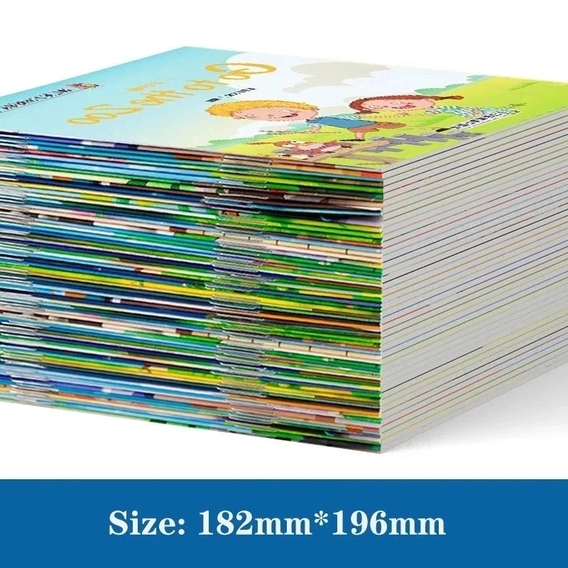 60 Books/set Children's English Early Learning Picture Book Storybook Enlightenment Cognitive Tale Bedtime Story Book