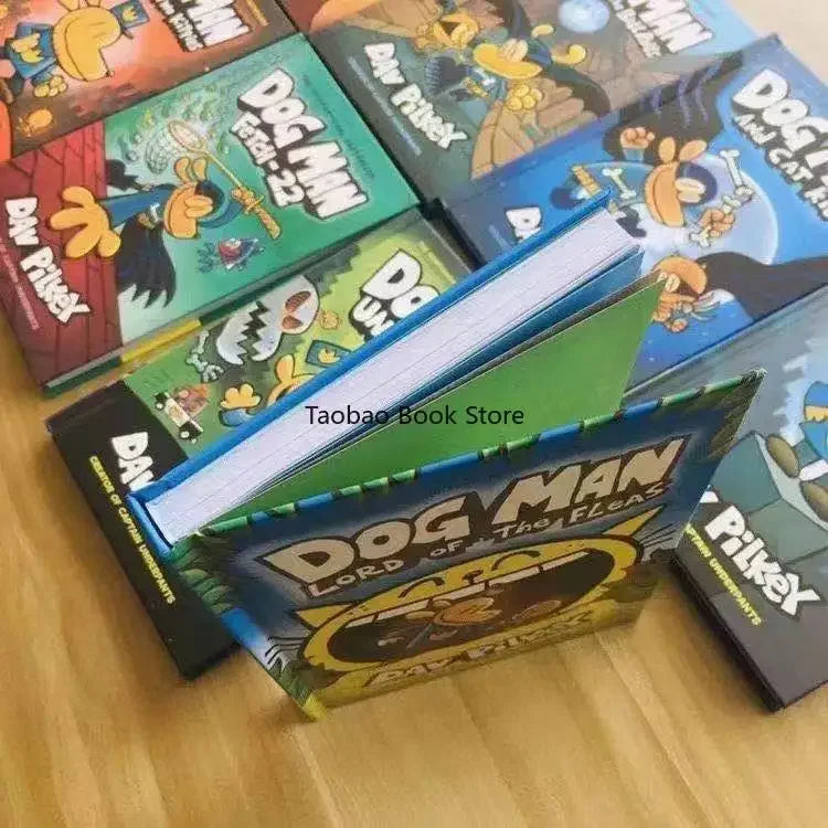15Books Dog Man Detective Dog's Adventures Volumes 1-15 Hardcover New Edition Set Picture Book Comic Click-to-Read Version