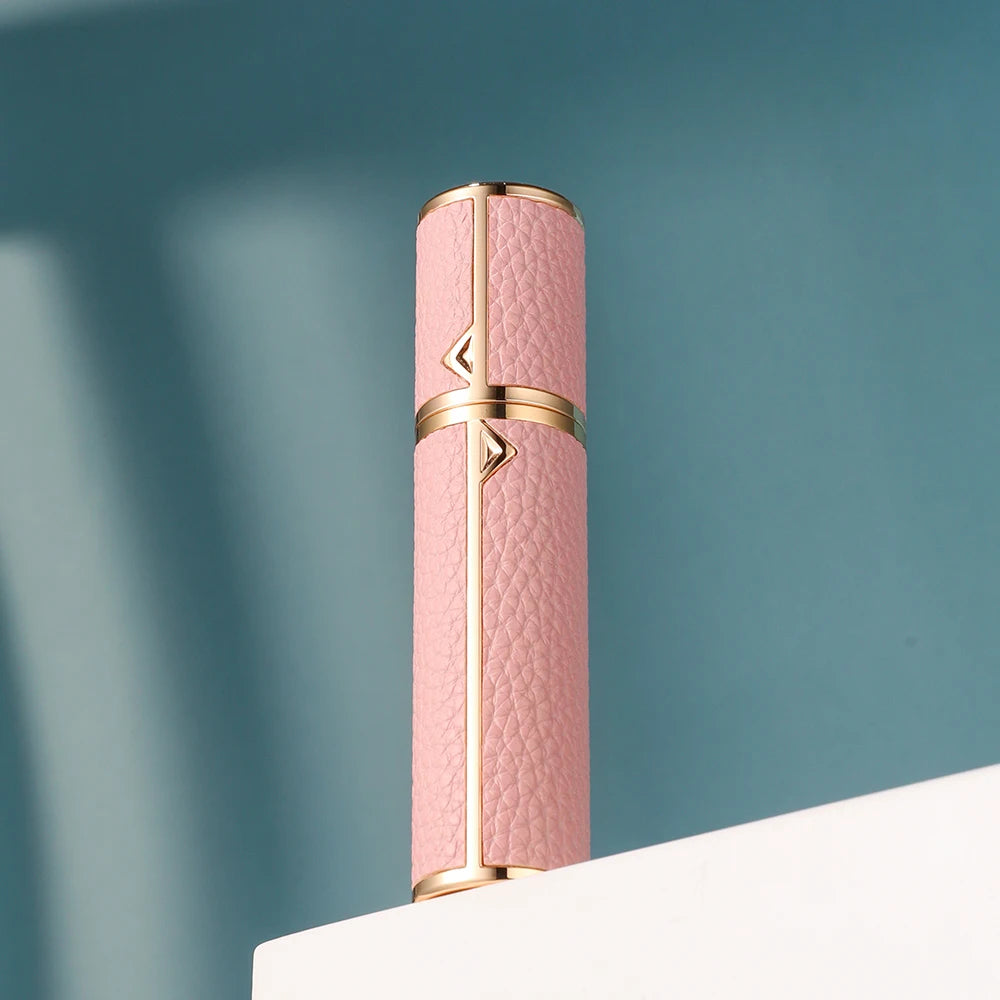 5/8/10ml PU leather mini perfume Atomizer Bottle Sprayer Suitable for Boarding Tight Sealing Travel Customized Refillable Bottle