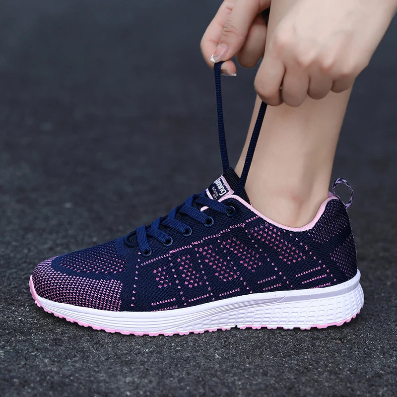 2025 Women Shoes Lightweight Running Shoes For Women Sneakers Breathable Flats Female Comfortable Sport Walking Shoes