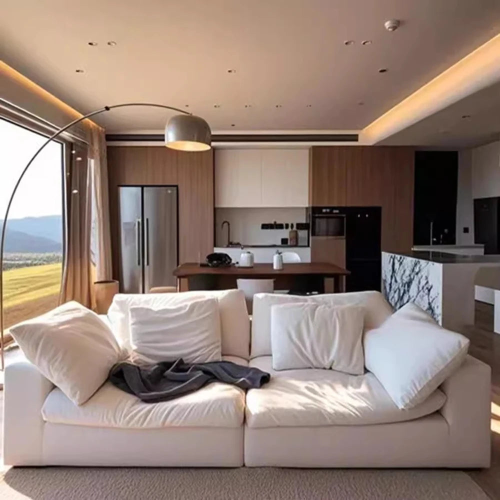 Modern Large Lounge Sofas Loveseat Luxury Bed Lazy Floor Sofas Living Room Modern Divani Da Soggiorno Canape Salon De Luxe