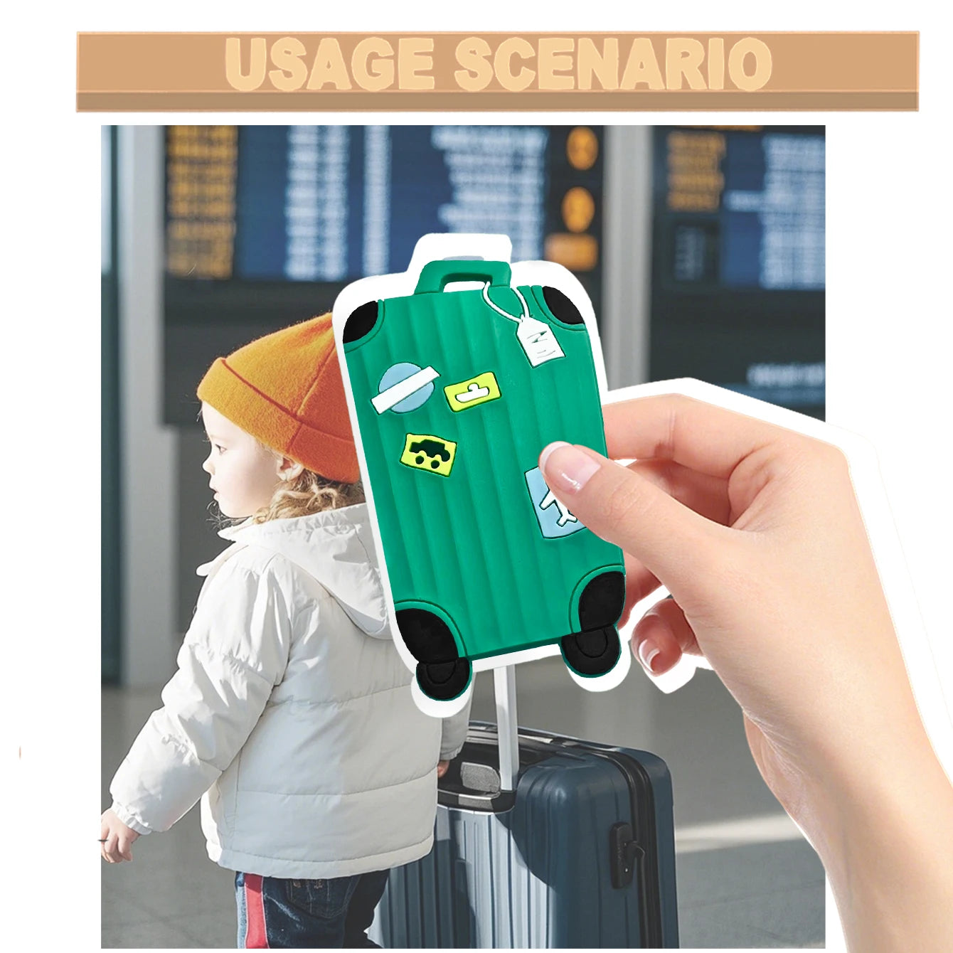 Multifunctional Anti - Loss Luggage Tag: Durable, Privacy - Protected, Waterproof & Boarding Pass Compatible