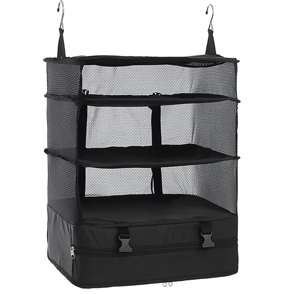 1 Set Housewares Luggage Travel Organizer Travel Essentials Hanging Packing Cubes Hanging Shelves Laundry Storage Compartment