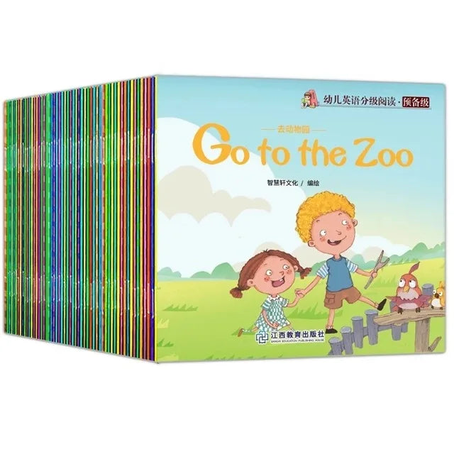 60 Books/set Children's English Early Learning Picture Book Storybook Enlightenment Cognitive Tale Bedtime Story Book