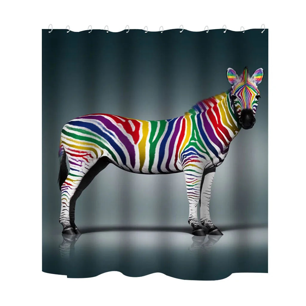 Multiple Styles Of Shower Curtains Landscape Bathroom Curtain Waterproof Polyester Shower Curtain With Hooks For Bathroom