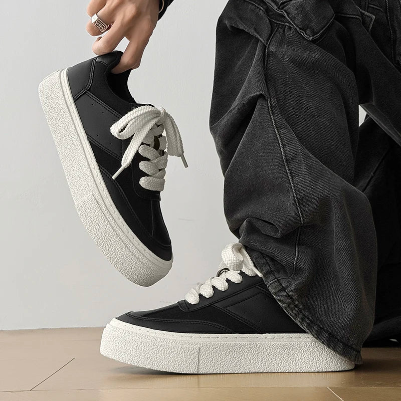 Men's Shoes 2025 Spring New Men Casual Shoes Fashion Printing Flat Retro Comfortable Breathable Non-slip Sports Sneakers for Man