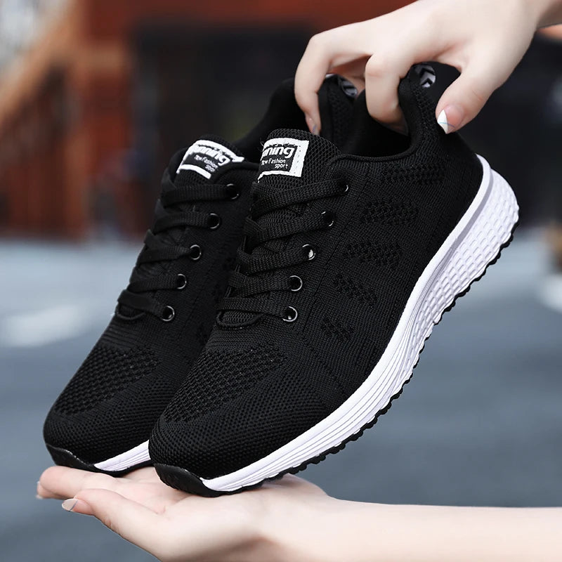 2025 Women Shoes Lightweight Running Shoes For Women Sneakers Breathable Flats Female Comfortable Sport Walking Shoes