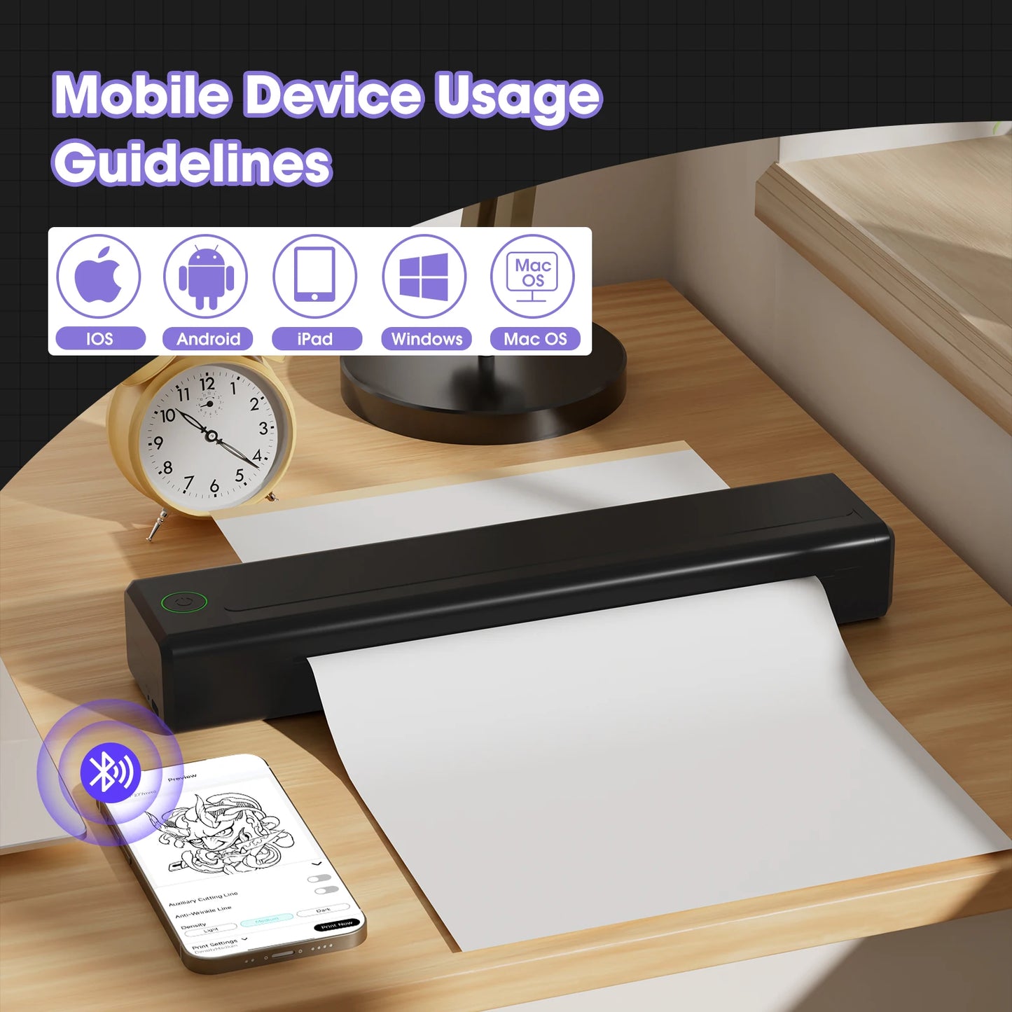 Tattoo Transer Machine Kits  Tattoo Printer  Machine with Adjustable Wireless Cartridge Tattoo Pen for Cartridge Tattoo Needles