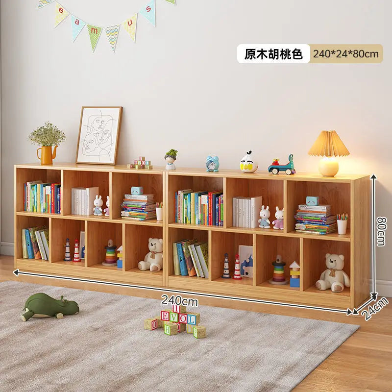 Children's Bookshelf - Sturdy Wooden Storage for Kids' Books and Toys Kids' Bookcase - Safe and Durable Bookshelf for Toddlers