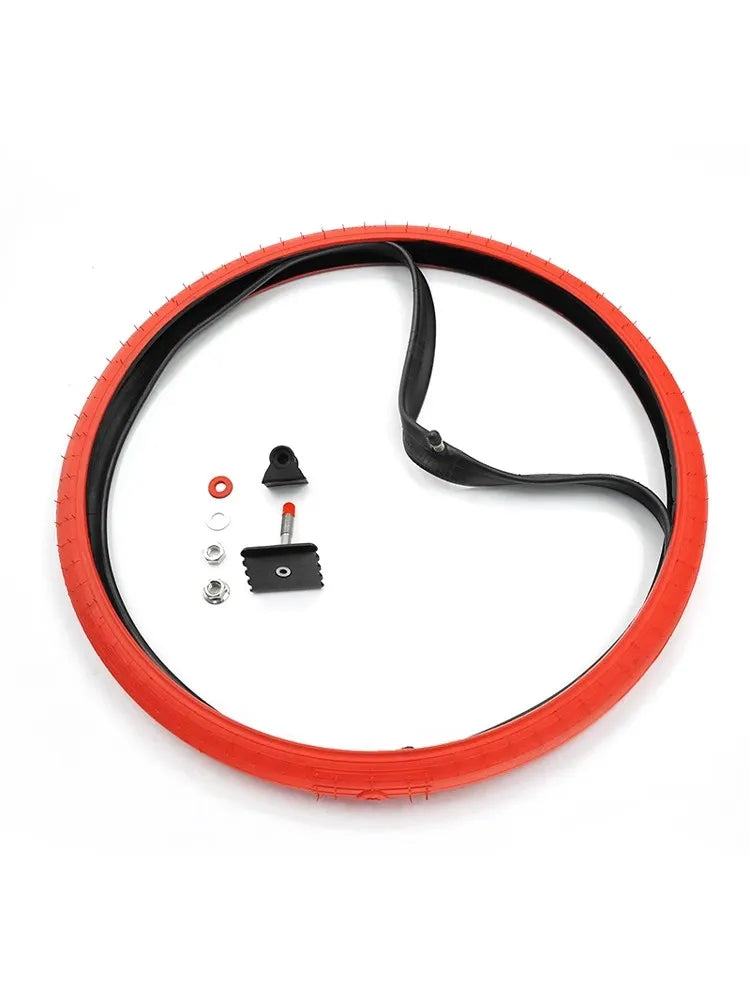 Dirt bike motorcycle small red tyre to prevent punctured tire forest field special low pressure inner tube tyre