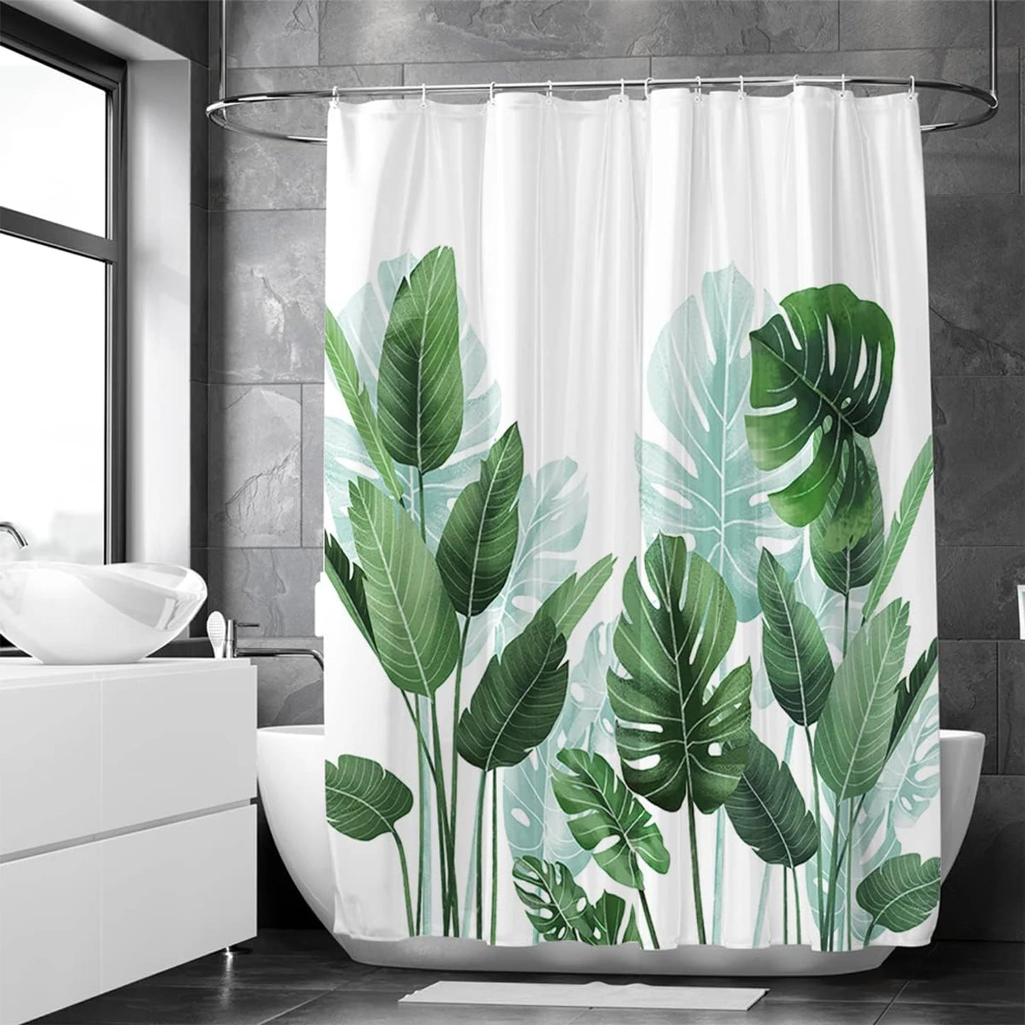 Nature Shower Curtains Woodland Bath Curtain Polyester Cloth Fabric Bathroom Partition with Hooks Scenic Decor Shower Curtain