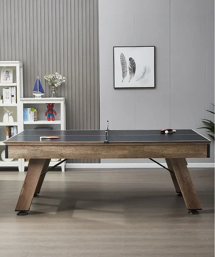 2022 New Design 8ft MDF 9 Ball Snooker Billiard Pool Table Combo Table Tennis And Dining Pool Table