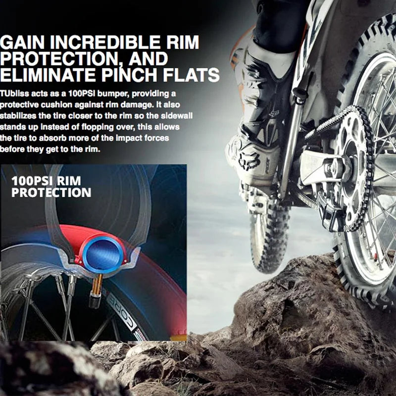 Dirt bike motorcycle small red tyre to prevent punctured tire forest field special low pressure inner tube tyre