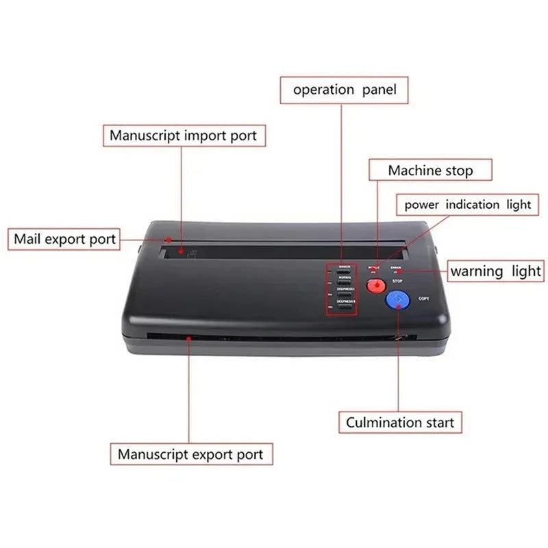 Tattoo Transfer Machine Stencils Device Copier Printer Drawing Thermal Tools For Tattoo Photos Transfer Paper Copy For beginner